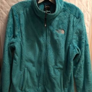 The North Face full zip fleece jacket - size M turquoise